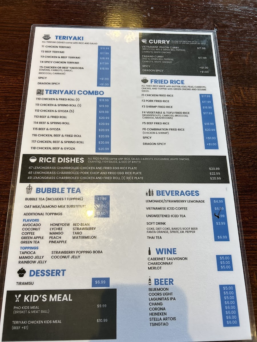 Hot Ginger Pho Menu - Image 5
